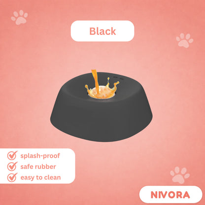 Nivora Calm Lick Bowl in black